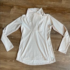 New Balance asymmetrical half zip top